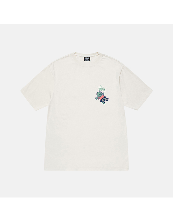 STUSSY DOLLIE PIGMENT DYED TEE NATURAL